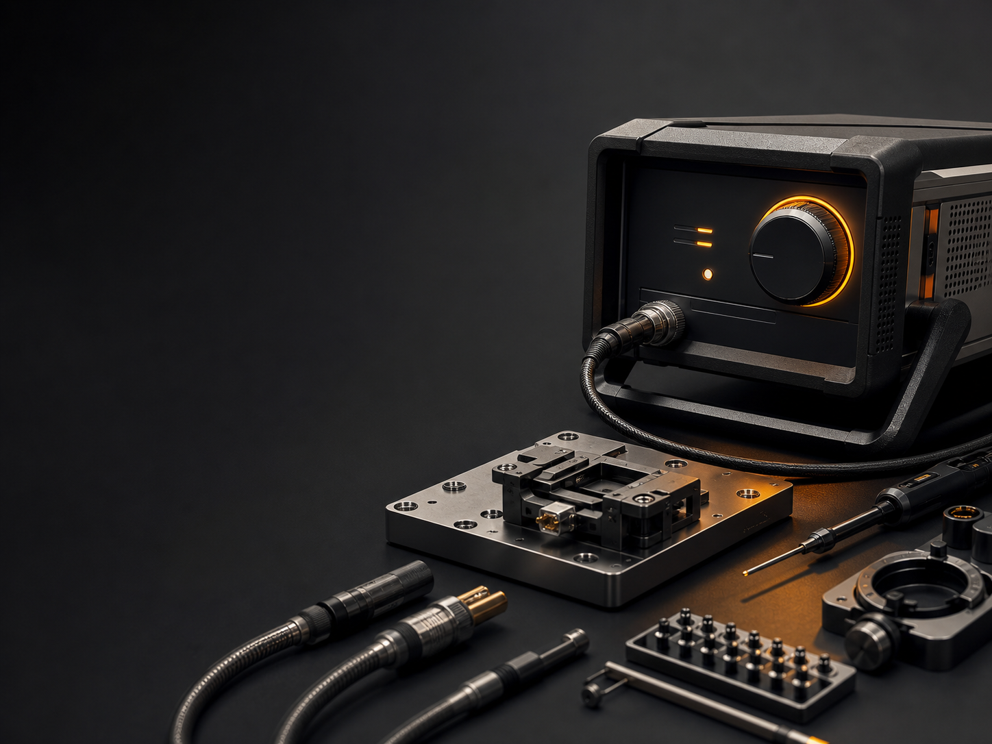 Precision workstation components illuminated for technical service